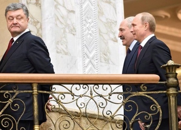 Порошенко и Лукашенко с Путиным
